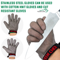 Bison Life Stainless Steel Resistant Gloves, Heavy Duty Metal Gloves