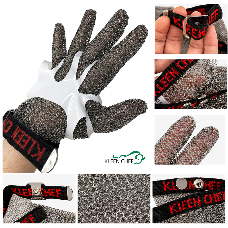 Bison Life Stainless Steel Resistant Gloves, Heavy Duty Metal Gloves