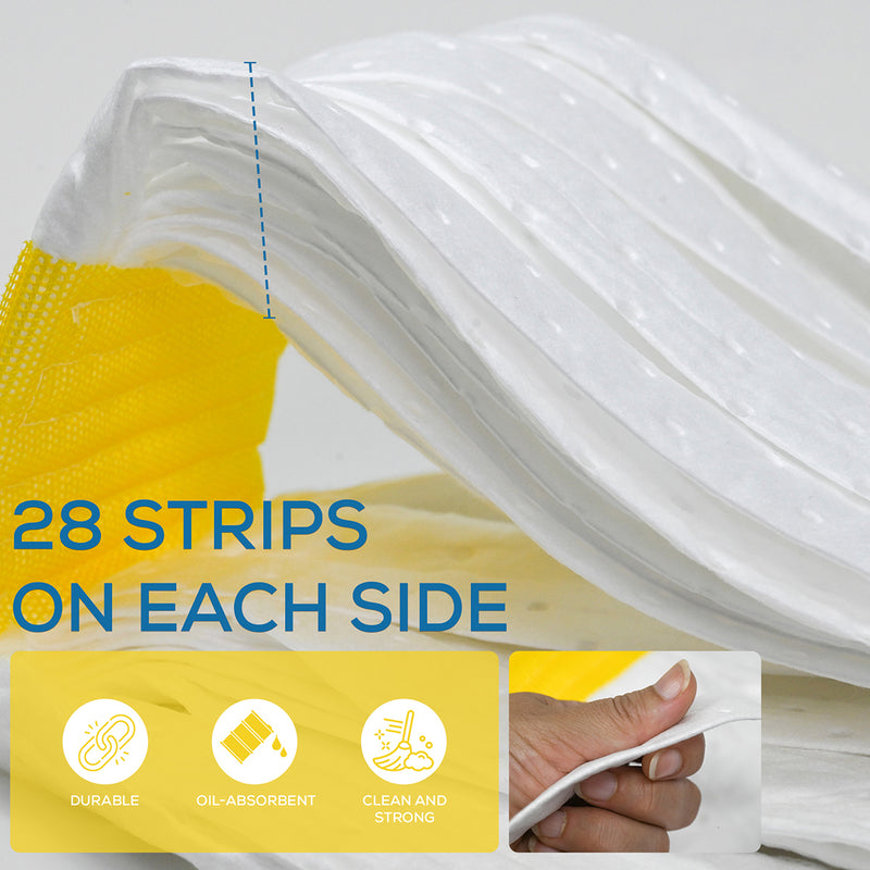 Bison Life  Heavy-Duty Hydrophobic Mop Head Replacement, White