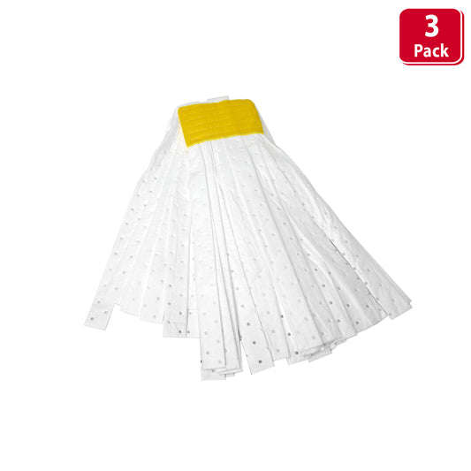 Bison Life  Heavy-Duty Hydrophobic Mop Head Replacement, White