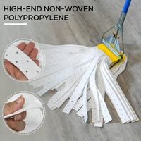 Bison Life  Heavy-Duty Hydrophobic Mop Head Replacement, White