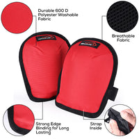 Bison Life Lightweight Gardening Knee Pads with Replaceable PE Foam Padding