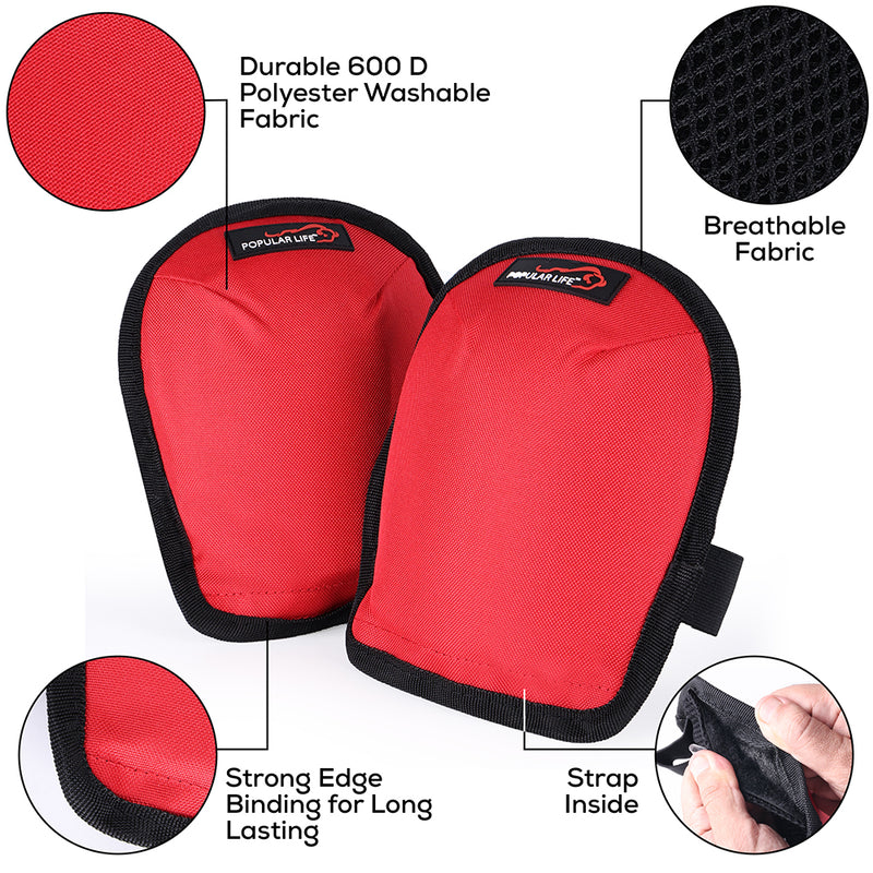 Bison Life Lightweight Gardening Knee Pads with Replaceable PE Foam Padding