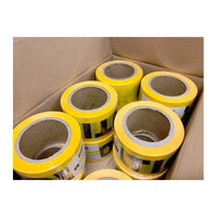 Bison Life 3" x 300' Caution Tape Roll – Yellow & Black 2 Mil Construction Barricade Tape