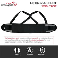 Bison Life Lower Back Support Belt – Adjustable Lumbar Brace for Lifting and Workouts, 1 Pack