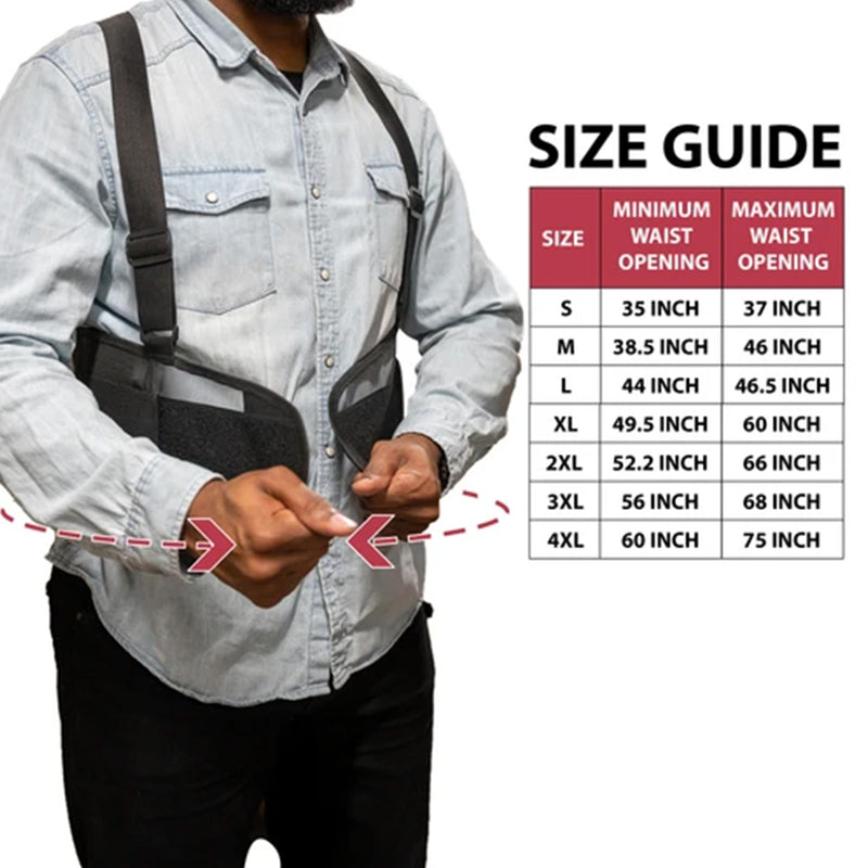 Bison Life Lower Back Support Belt – Adjustable Lumbar Brace for Lifting and Workouts, 1 Pack