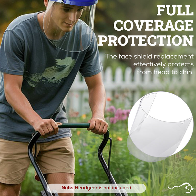 SAFE HANDLER Replacement Face Shields – Clear Polycarbonate Visor