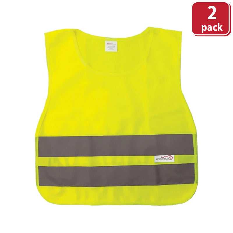 Bison Life Yellow Child Safety Vest, ANSI Class 2 Reflective, School & Cycling
