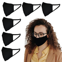 Bison Life 2 Ply Reusable Soft Cotton Face Mask, Breathable & Washable, Black - Kids