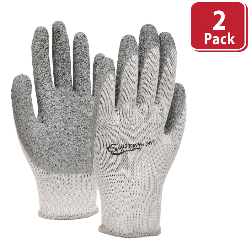 Bison Life Ultra Stretch Crinkle Latex Coated Grip Work Gloves For Construction & Industrial Use