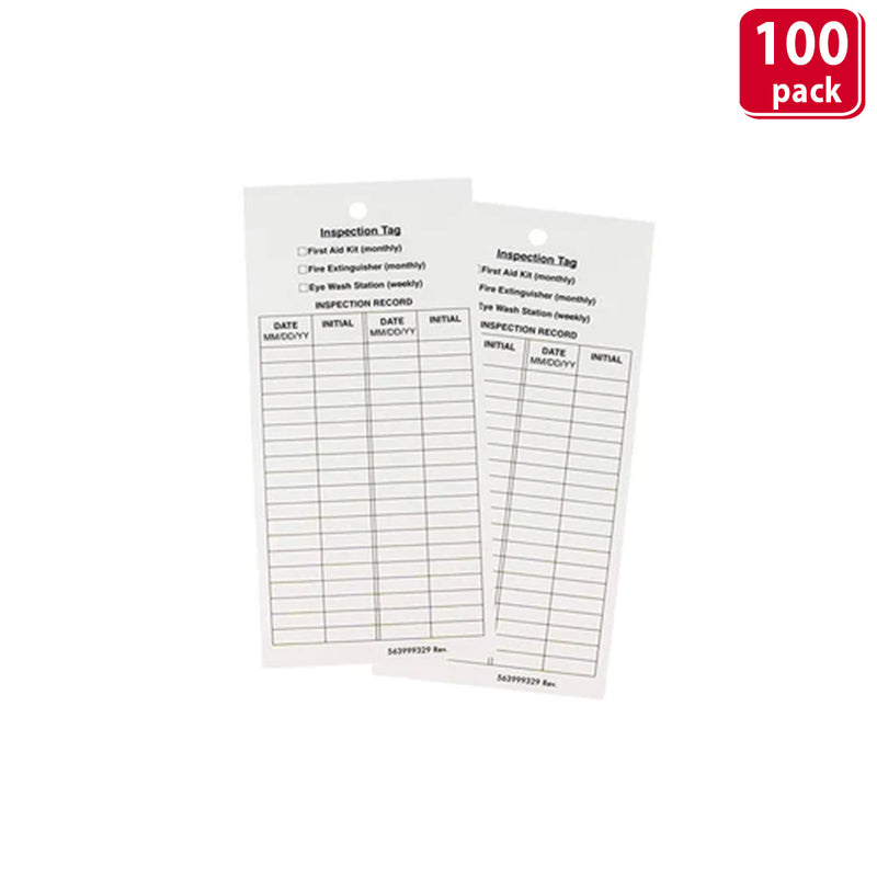 Bison Life Fire Extinguisher Inspection Tags – Monthly Maintenance Record Tags