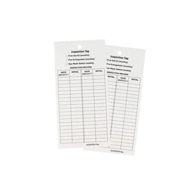 Bison Life Fire Extinguisher Inspection Tags – Monthly Maintenance Record Tags