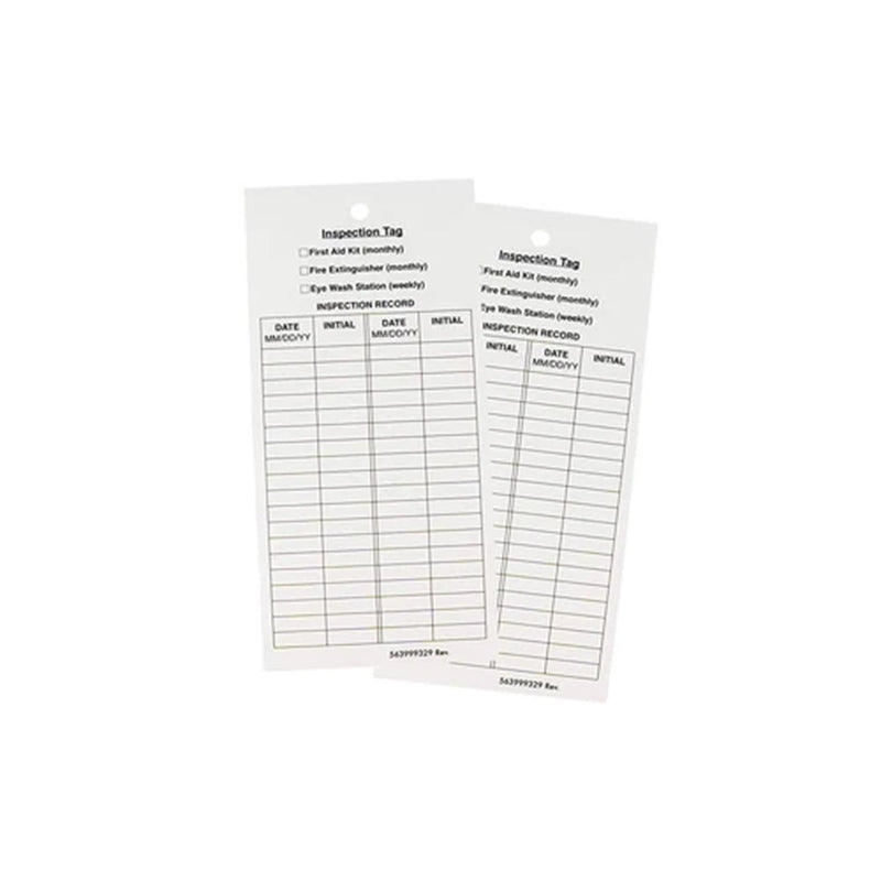 Bison Life Fire Extinguisher Inspection Tags – Monthly Maintenance Record Tags