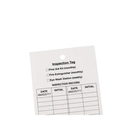 Bison Life Fire Extinguisher Inspection Tags – Monthly Maintenance Record Tags