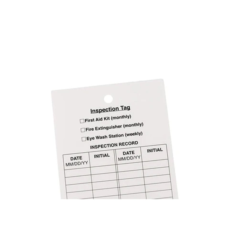 Bison Life Fire Extinguisher Inspection Tags – Monthly Maintenance Record Tags