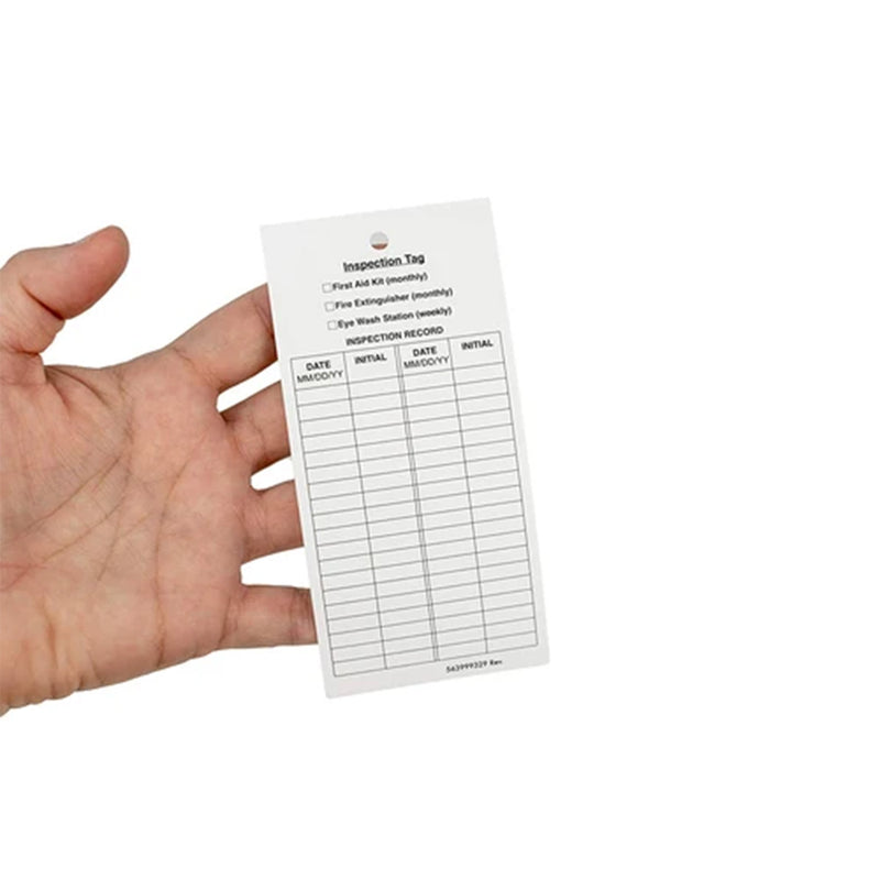 Bison Life Fire Extinguisher Inspection Tags – Monthly Maintenance Record Tags