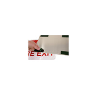 Bison Life 12" x 8" Do Not Block Fire Exit Sign – Red & White Metal Exit Safety Sign