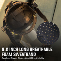 Bison Life Full Face Protective Shield with Polycarbonate Visor, ANSI Z87.1