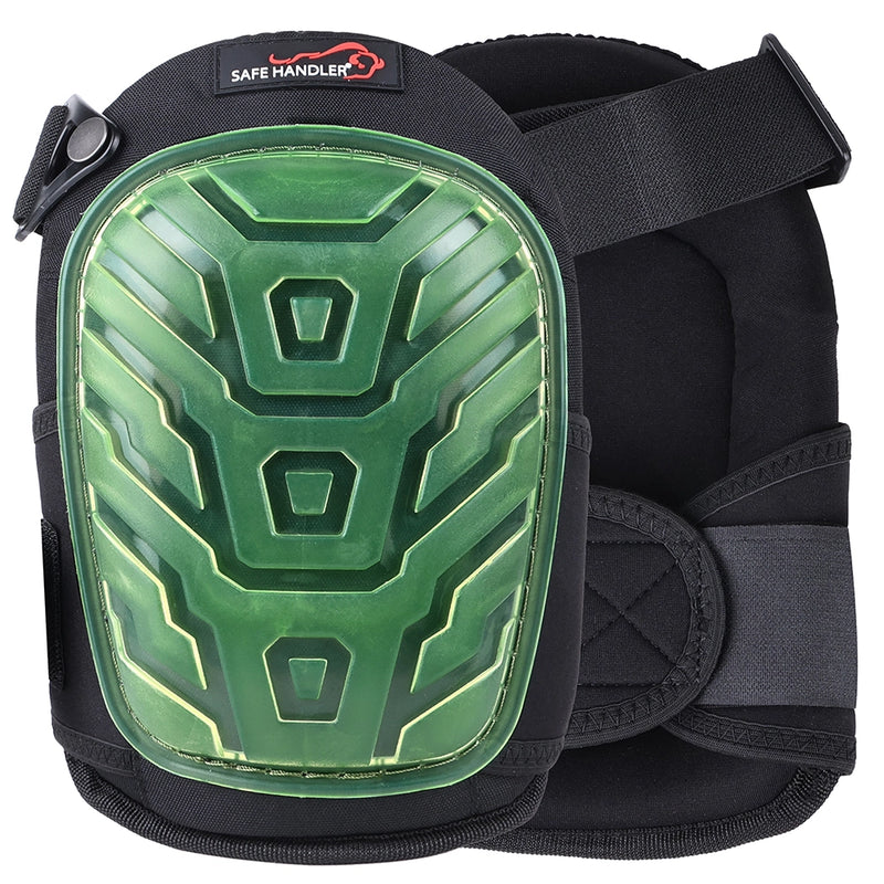 Bison Life Professional Gel Knee Pads for Work, Heavy Duty Construction Knee Pads with Dual Straps, Foam Cushioning, Adjustable & Comfortable Knee Protection
