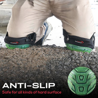 Bison Life Heavy Duty Gel Knee Pads with Adjustable Dual Straps for Work, Construction