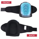 Safe Handler Professional Gel Knee Pads with Foam Padding & Tough Abrasion Resistant Shell, Non-Marring Cap, Adjustable Velcro Strap, Non-Skid, Comfortable & Heavy Duty Knee Protection for Work