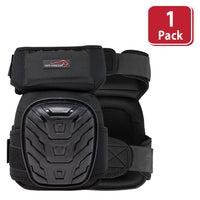 Bison Life Extra Long Knee Pads with Gel & Foam Padding, Dual Adjustable Velcro Straps