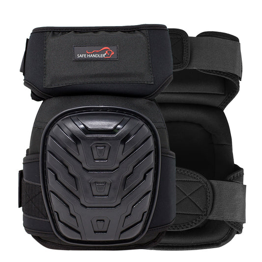 Bison Life Extra Long Knee Pads with Gel & Foam Padding, Dual Adjustable Velcro Straps