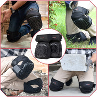 Bison Life Extra Long Knee Pads with Gel & Foam Padding, Dual Adjustable Velcro Straps