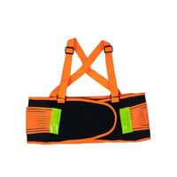 Bison Life Reflective Lifting Support Belt – High-Vis Lower Back Brace, 1 Pack