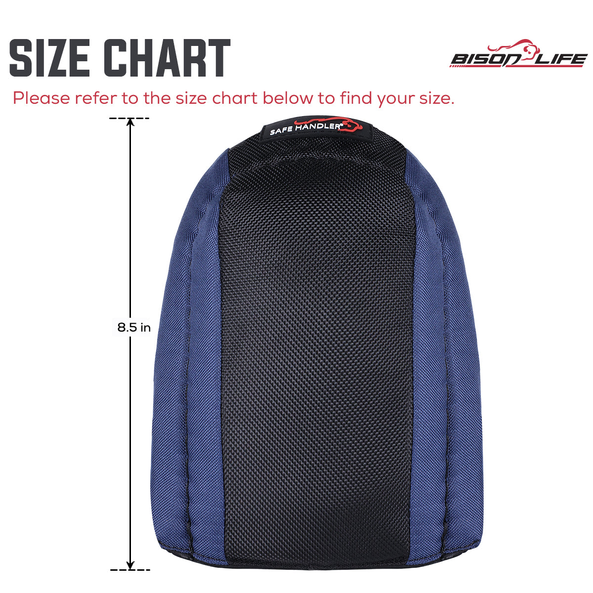 Bison Life Heavy Duty Knee Pads With Soft EVA Foam Padding For  Flooring & Roofing — size guide 1