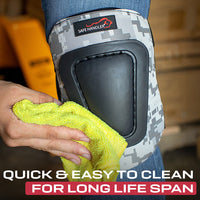 Bison Life Multi-Purpose Camouflage Foam Knee Pads for Indoor & Outdoor Work