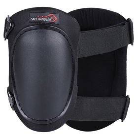 Bison Life Heavy-Duty Knee Pads with Hard Protective Cap, Foam Padding & Dual Buckle Straps