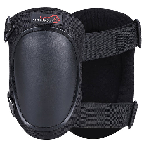 Bison Life Heavy-Duty Knee Pads with Hard Protective Cap, Foam Padding & Dual Buckle Straps