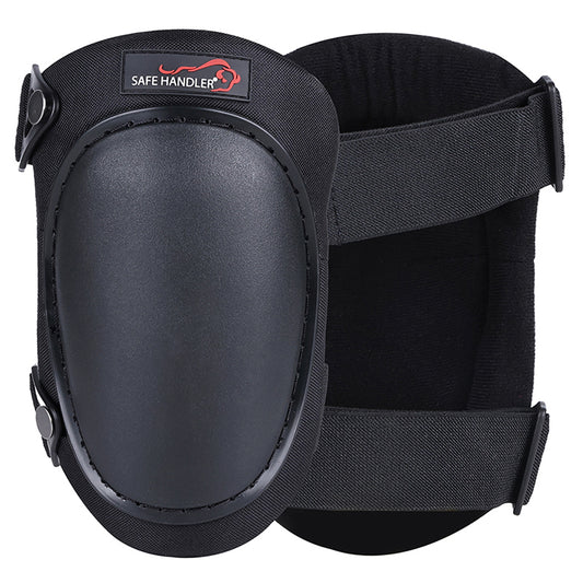 Bison Life Heavy-Duty Knee Pads with Hard Protective Cap, Foam Padding & Dual Buckle Straps