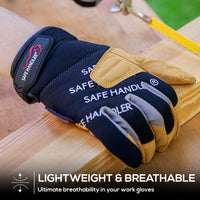 Bison Life Thick Protection Tough Pro Grip Gloves With Knuckle Guard