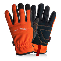 Bison Life High Visibility Gloves, Fitted Wrists, Reinforced Palm and Knuckle