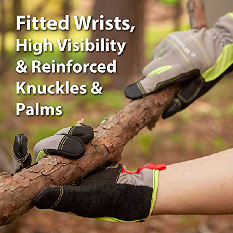 Bison Life Flexible Hand Protection Mesh Gloves with Hook & Loop Wrist Strap