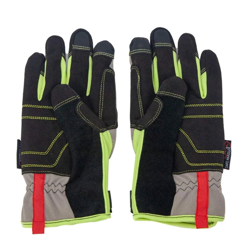 Bison Life Flexible Hand Protection Mesh Gloves with Hook & Loop Wrist Strap