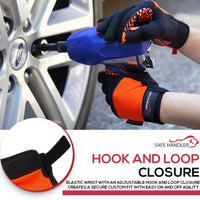 Bison Life Super Textured Grip Palm Gloves With Loop Wrist Strap