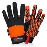Bison Life Super Textured Grip Palm Gloves With Loop Wrist Strap