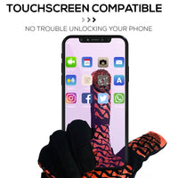 Bison Life Super Textured Grip Palm Gloves With Loop Wrist Strap