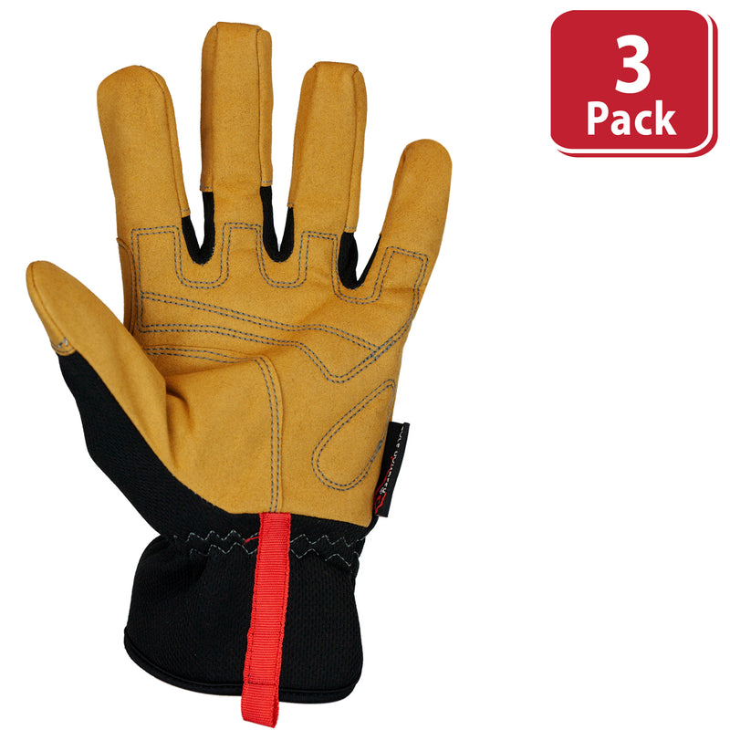 Bison Life Handyman Hand Protection Gloves with Thicker Knuckle Padding