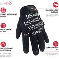 Bison Life Dex Fit Work Gloves – Durable Utility Gloves with Hook & Loop Wrist Strap