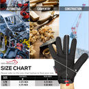 General Purpose  Dex Fit Utility Work Gloves, Hook and Loop Wrist Strap – 3 Pairs