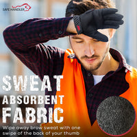 Bison Life Dex Fit Work Gloves – Durable Utility Gloves with Hook & Loop Wrist Strap