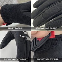 Bison Life Dex Fit Work Gloves – Durable Utility Gloves with Hook & Loop Wrist Strap
