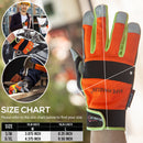 Multicolor Reflect Pro Safety Work Gloves with Loop Wrist Strap – Bison Life (2 Pairs)