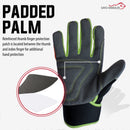 Multicolor Reflect Pro Safety Work Gloves with Loop Wrist Strap – Bison Life (2 Pairs)
