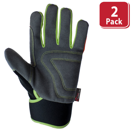 Bison Life Reflect Pro Safety Work Gloves with Loop Wrist Strap