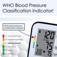 Bison Life Fully Automatic Upper Arm Blood Pressure Monitor with 120 Memory & Carrying Case